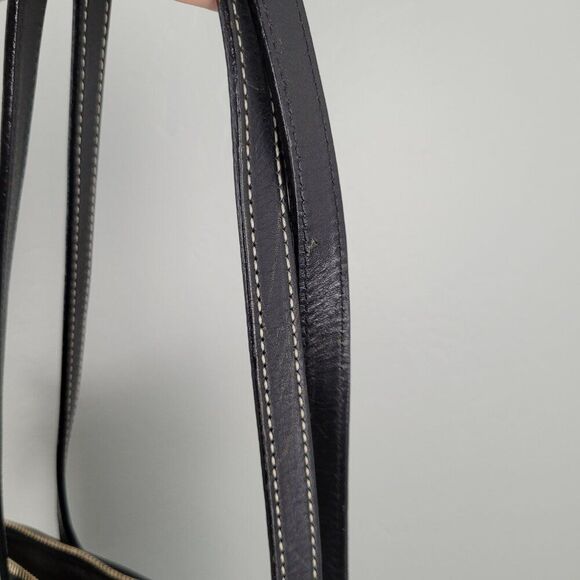 Dooney & Bourke Tassel Tote Shoulder Bag Signature Beige Tan Black - Picture 14 of 15